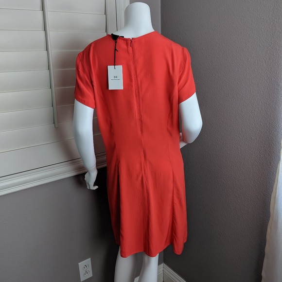 Something Navy Short Sleeve Shift Dress - Picture 2 of 5